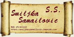 Smiljka Samailović vizit kartica